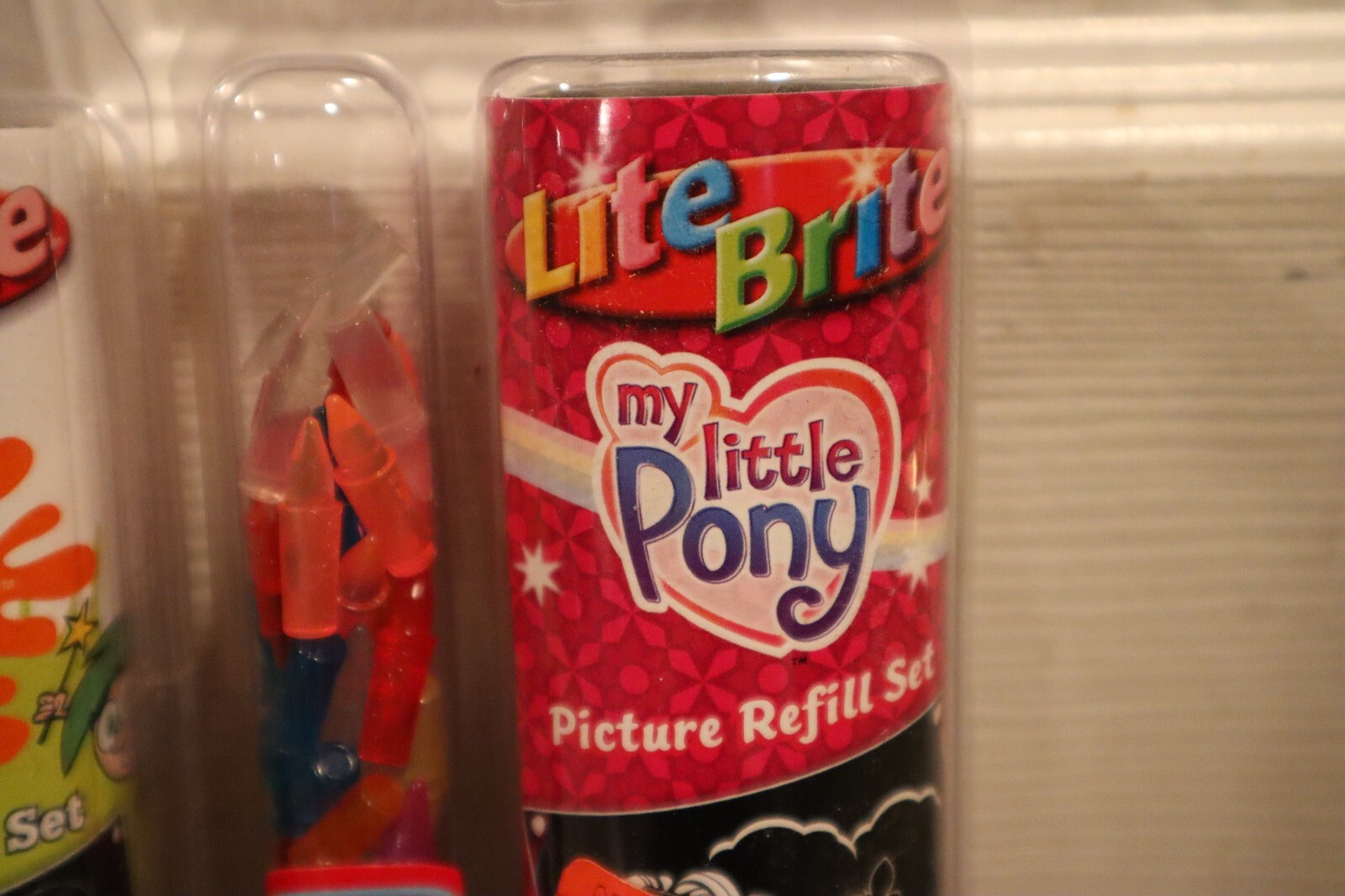 NEW 3 Lite Brite Picture Refill 50 Pegs Nicktoons Sponge Bob Cube My Little Pony