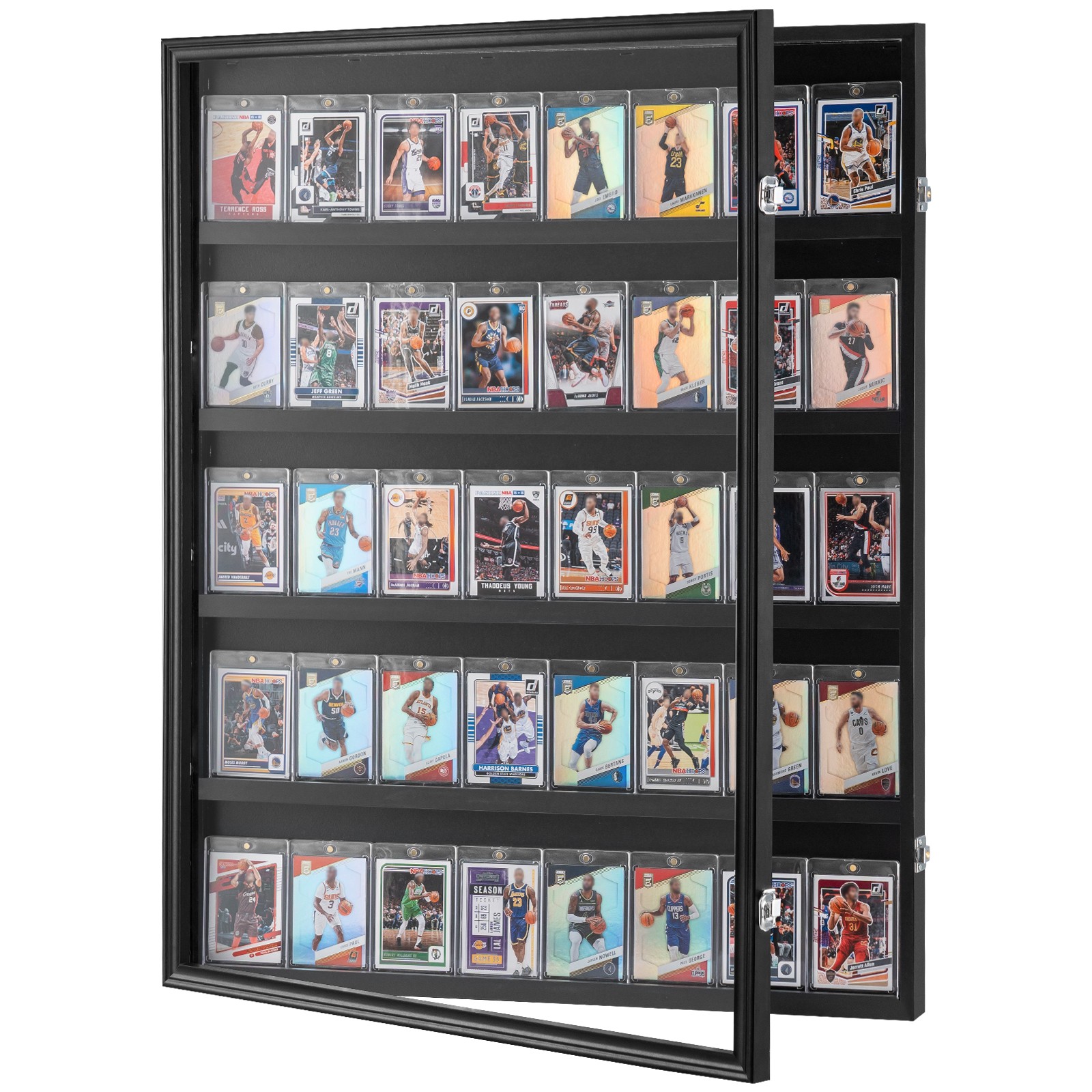 35 Graded Sports Card Display Case 24.3 x 30.5 x 2.1 in 98% UV Protection
