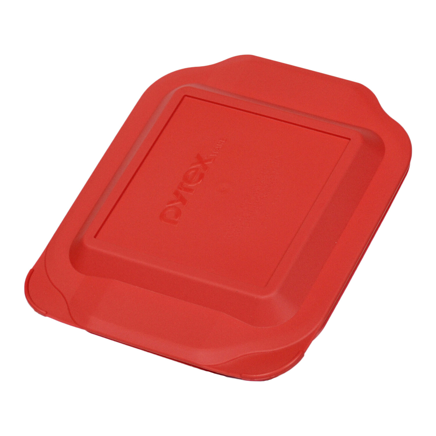Pyrex 222-PC 8x8" Storage Plastic Lid Cover Red 2 Pack New for Glass Baking Dish
