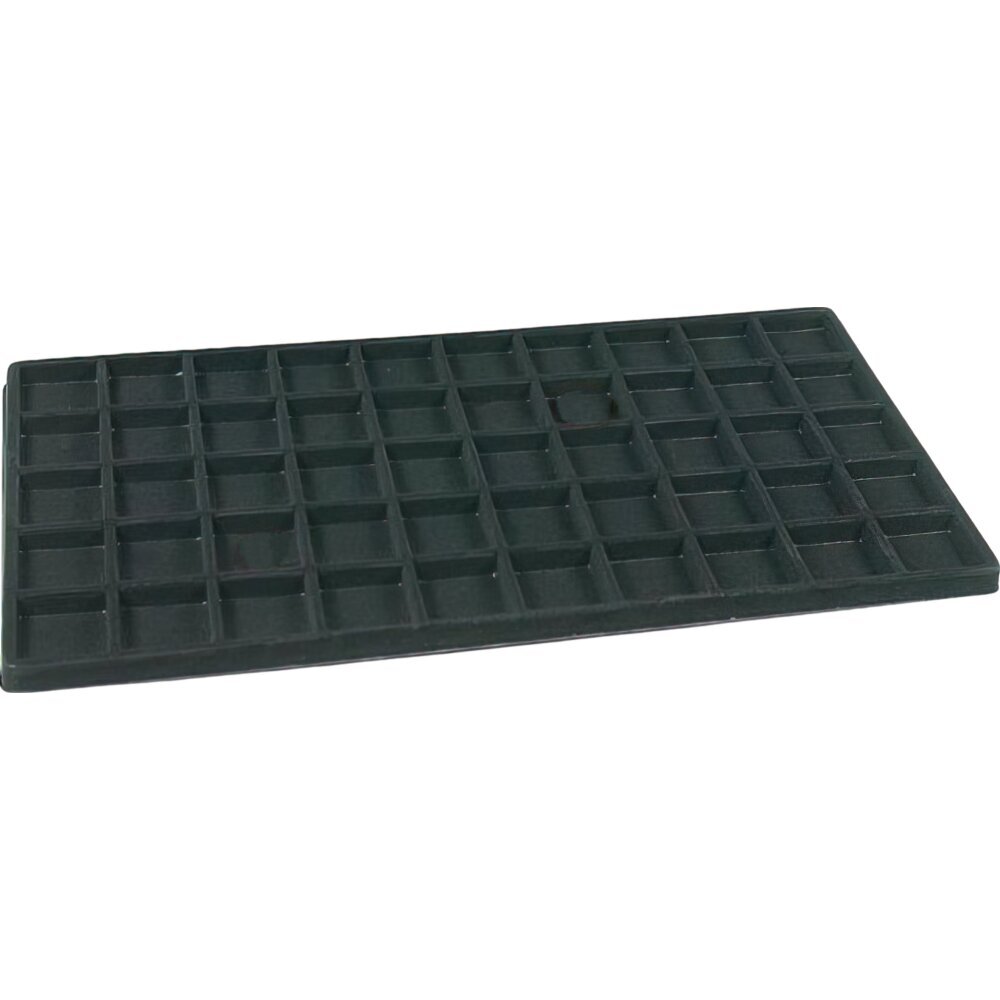 2 Black Flocked 50 Compartment Display Tray Inserts
