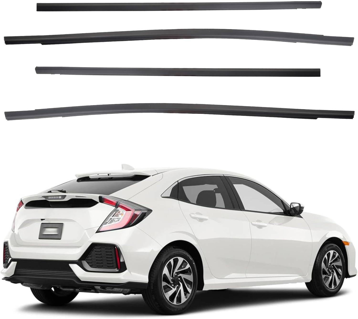 Honda Civic Hatchback Window Weatherstrip Type R 2016-2019 Molding Trim Seal