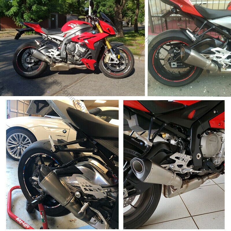 For BMW S1000R S1000RR 2010-2014 System Slip On Exhaust Pipe Muffler Tips Escape