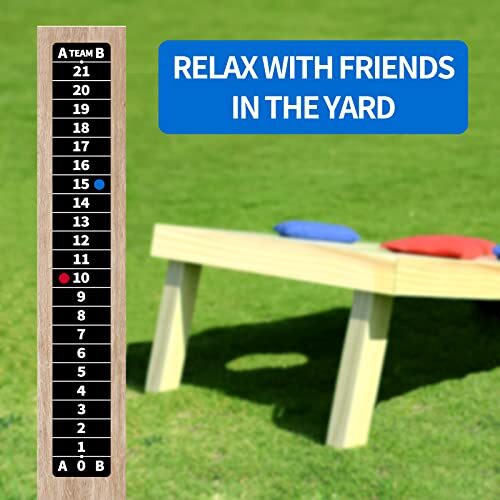 YOUXIFUN Cornhole Scoreboard with Magnetic, 2 Score Keppers Keep Track of