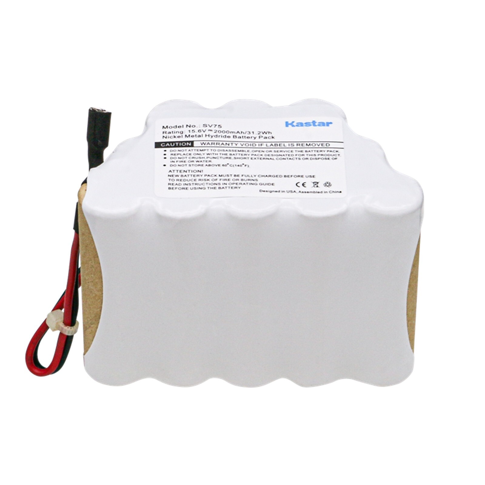 Kastar 15.6V 2000mAh Battery Replace for Shark SV75Z_N, SV75SP_N, SV75N SV7514