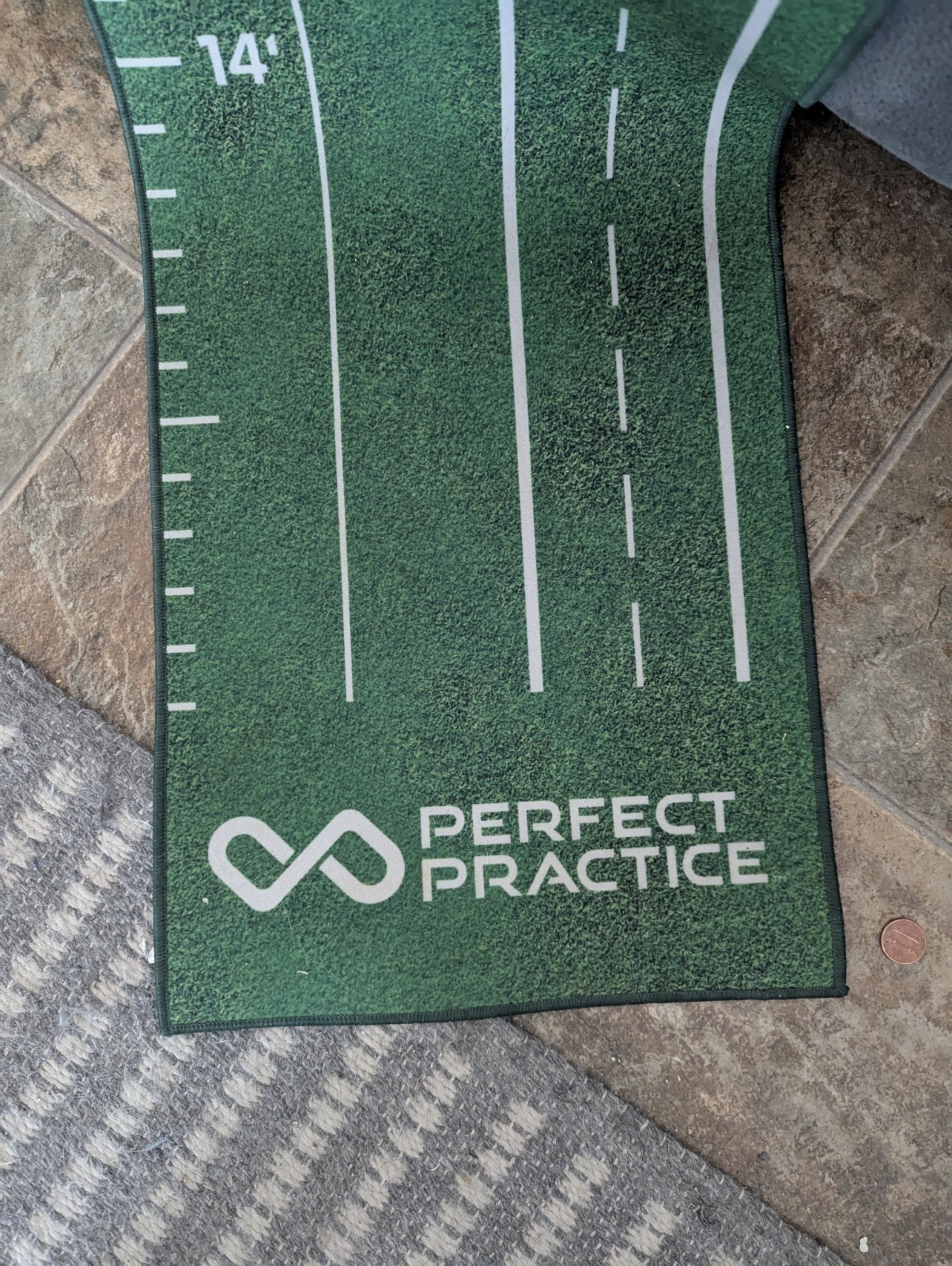 Perfect Practice 15' Heavy Mat Putting Green Simulator Golf