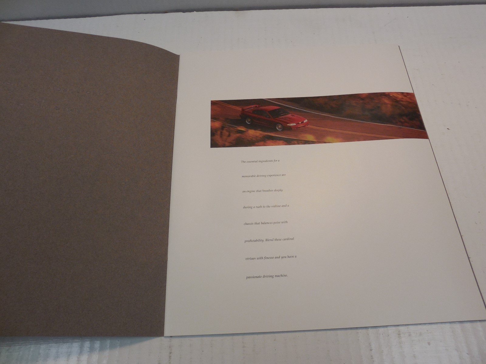 1996 Mustang Cobra SVT,Ford Dealership Showroom Catalog Sales Brochure