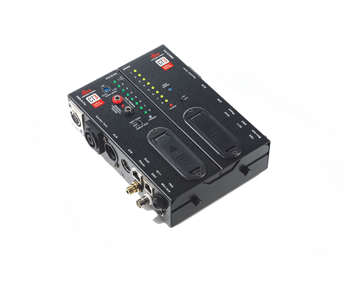 DBX CT3 Cable Tester +Test Tone Generator w/XLR TRS TS Phono RCF Banana DMX+More