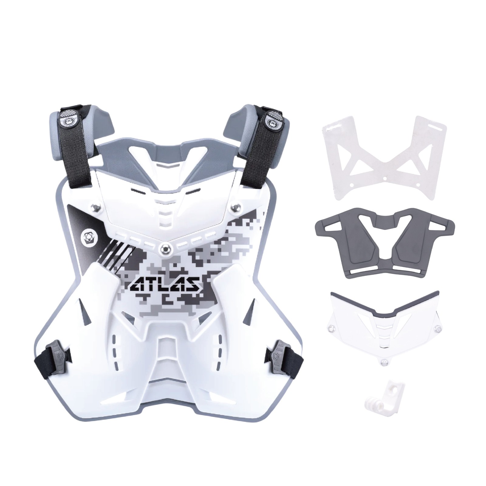 Atlas Defender CPC-00-010 Chest Protector, Digital Arctic, Velcro Closure
