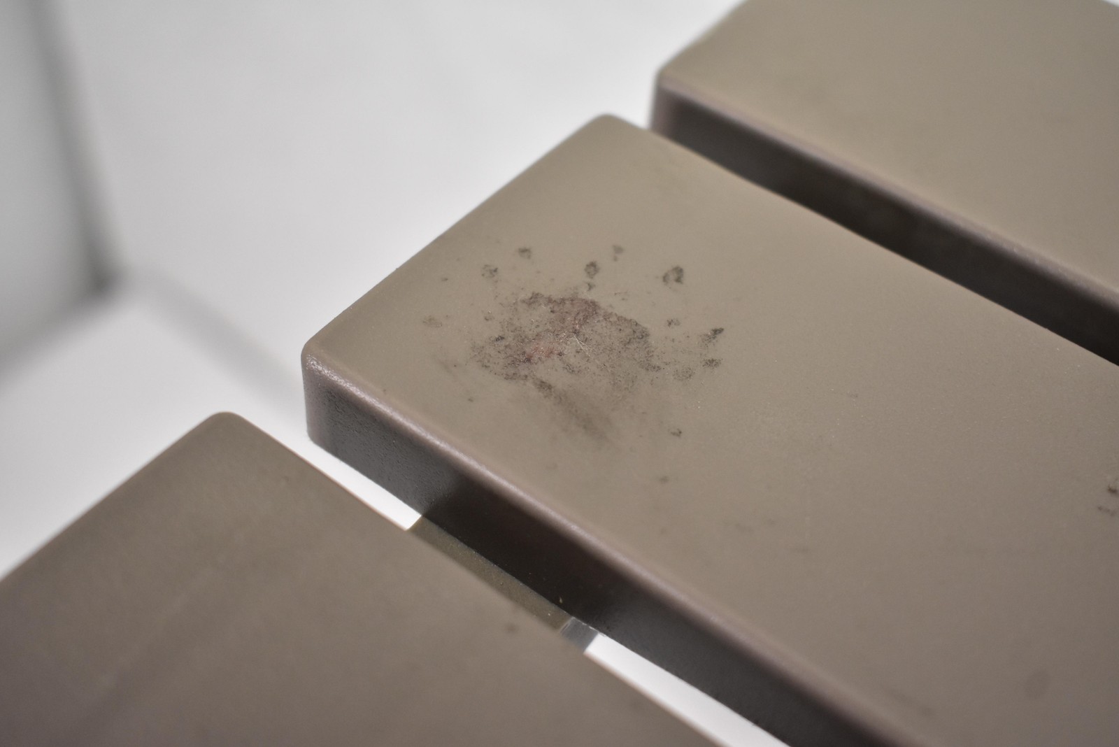 Adams Quik-Fold Side Table Portobello Portable Outdoor Patio Lock-N-Place Resin