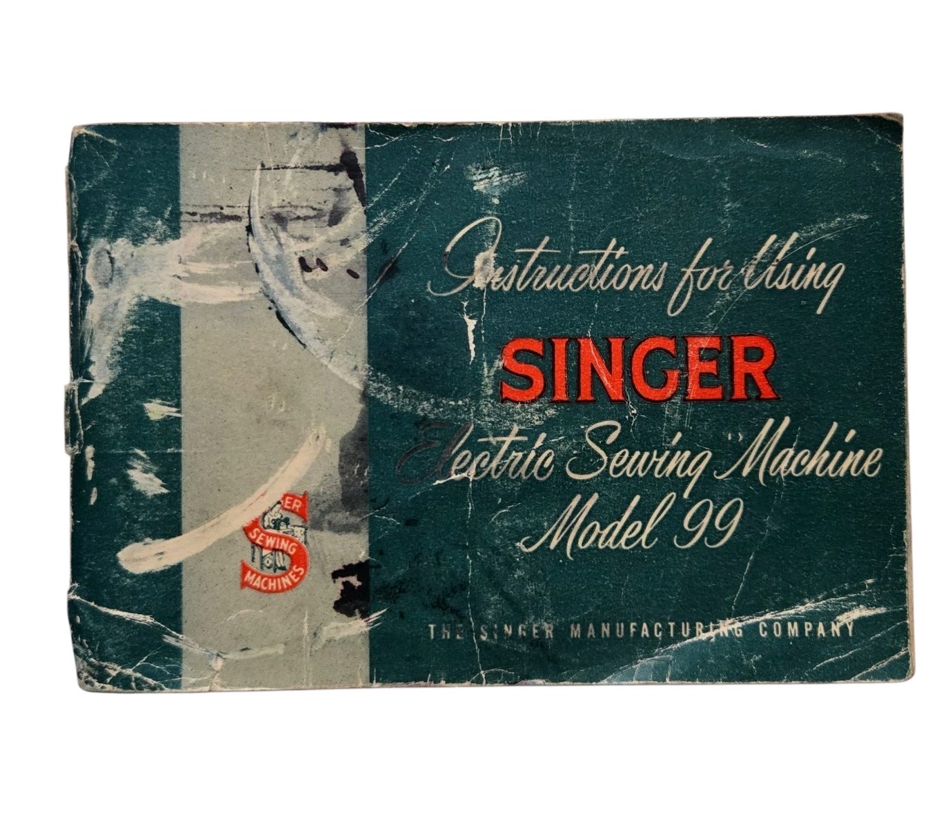 Singer Electric Sewing Machine Model 99 K Instruction Book Manual Original 1953