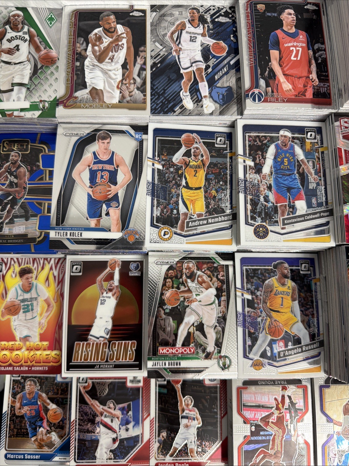 500 Random Base Basketball Cards Rookie cards, Base, Inserts, Bulk Card Lot