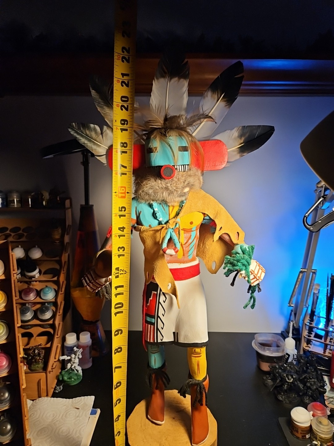 Hopi "Peeking Out Man" Kachina Doll