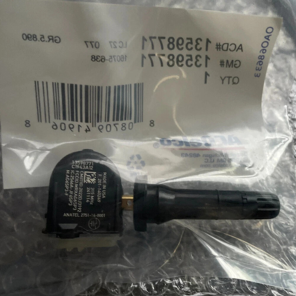 4Pcs GENUINE TPMS TIRE PRESSURE SENSOR OEM 13598771 For BUICK CADILLAC CHEVROLET