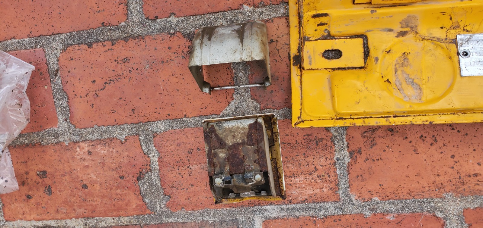 1961 1966 Ford Truck GLOVE BOX DOOR Ash Tray Bracket Set Original FoMoCo