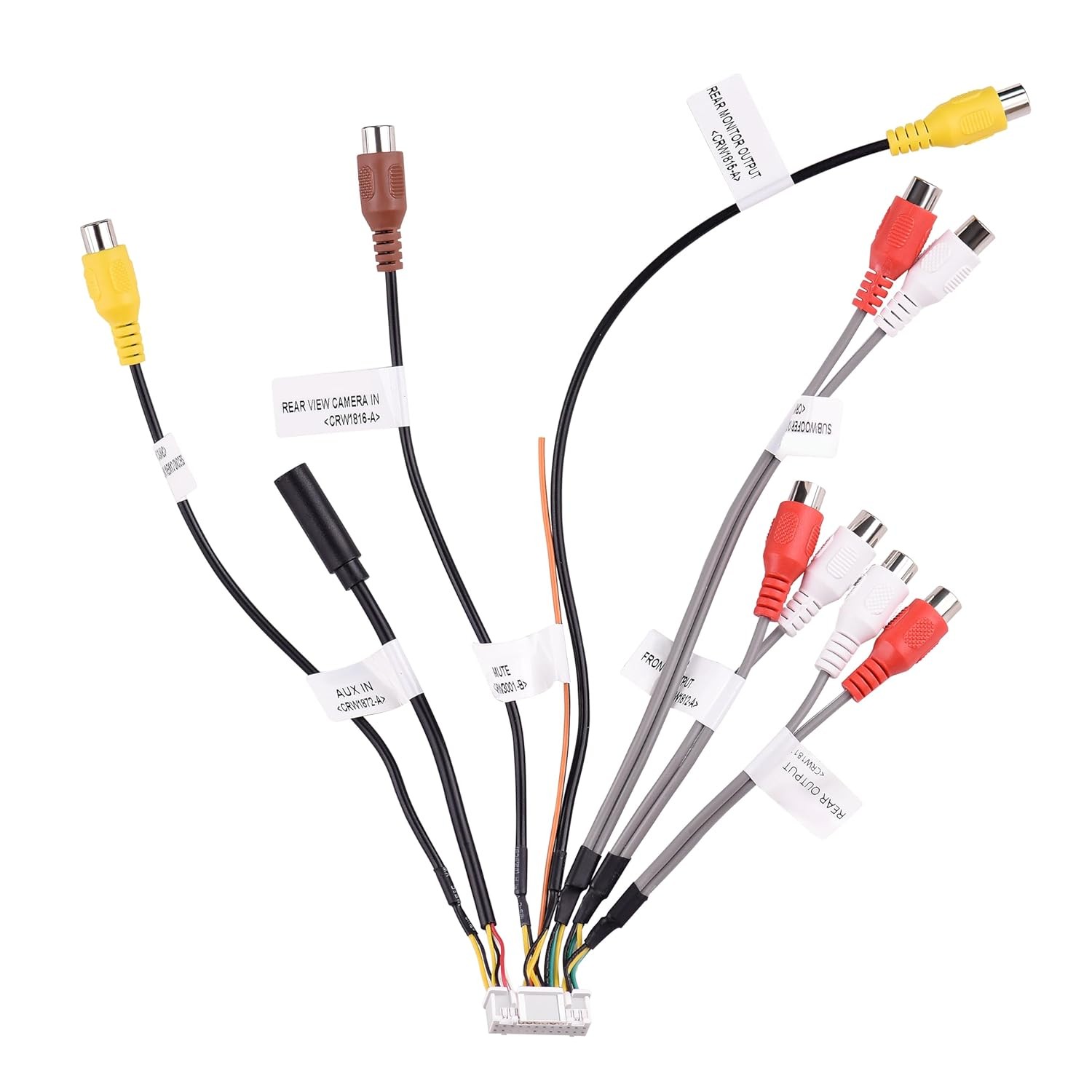 1x RCA Harness For Pioneer DMH-W4660NEX DMH-WT7600NEX DMH-WT76NEX DMH-WT8600NEX