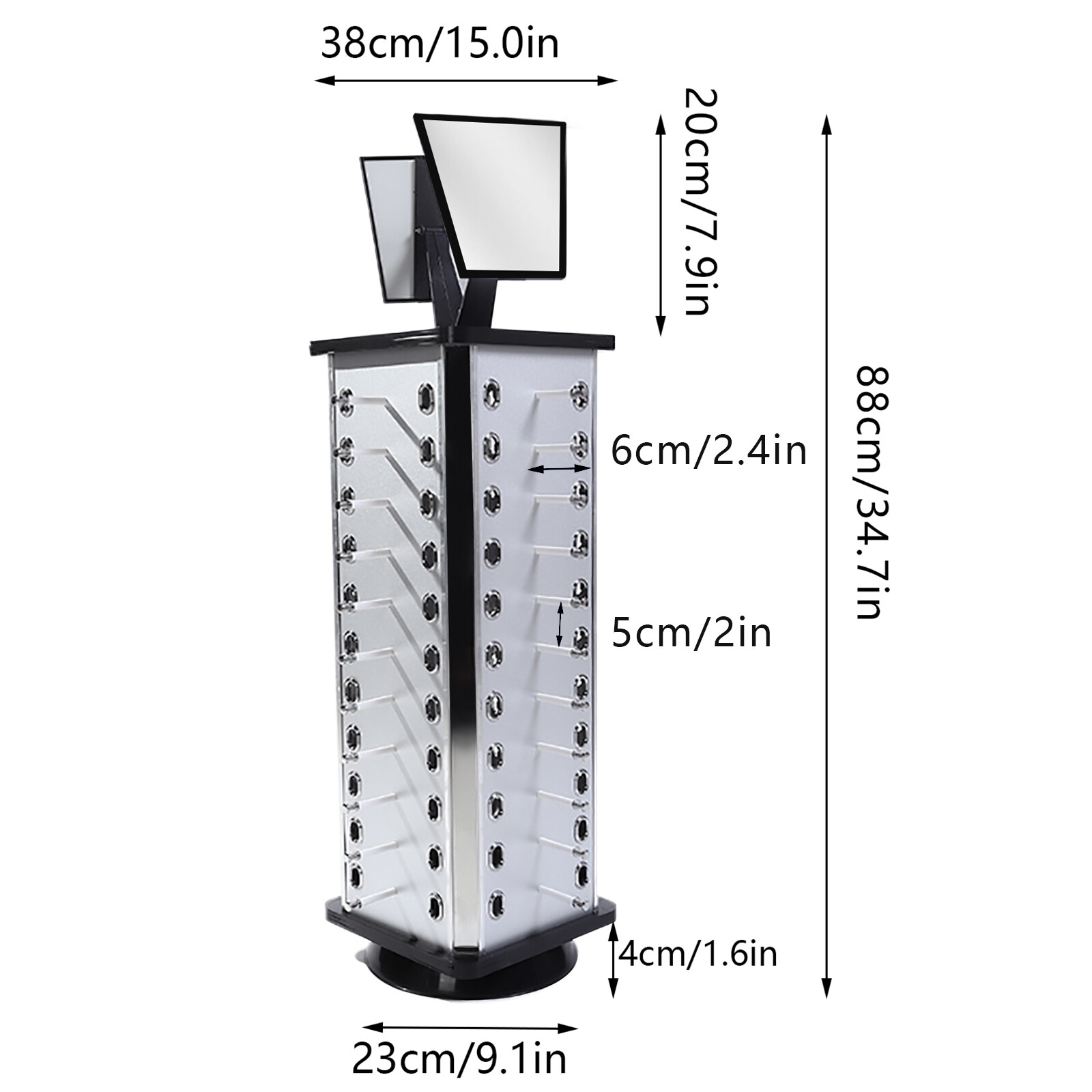 Retail Sunglass Display Stand Sunglasses Rack Holder Shelf For 44Pairs Glasses