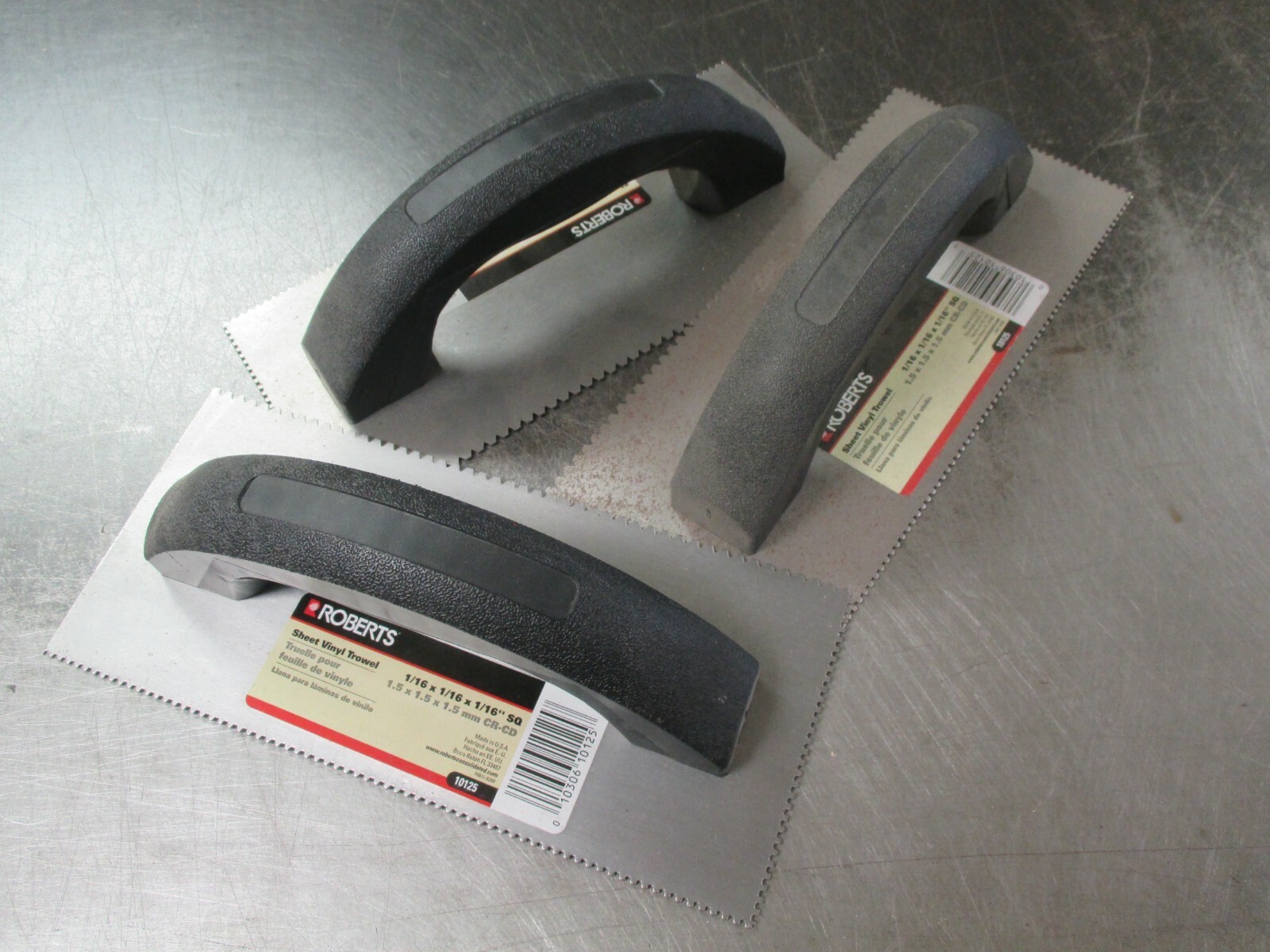 NEW Roberts 10125 Sheet Vinyl Steel Flooring Trowel w/ Plastic Handle