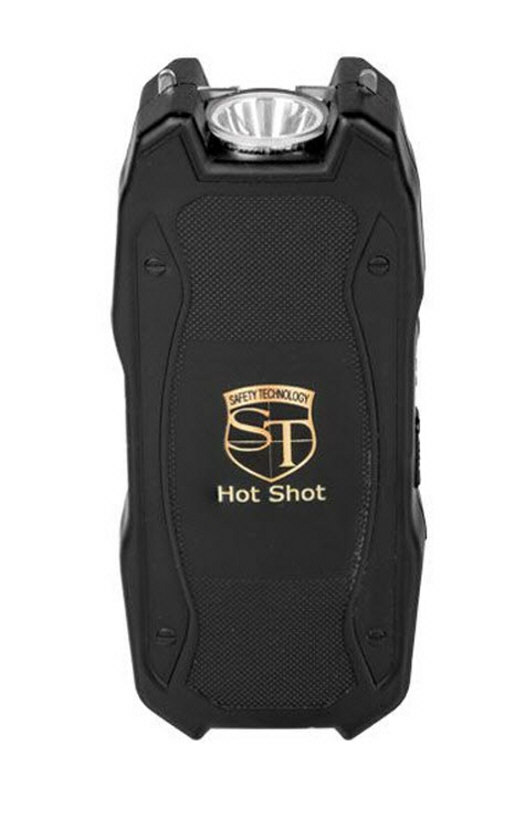 Hot Shot Stun Gun Black with Battery Meter and White Light^ 90 Million Volt NEW#