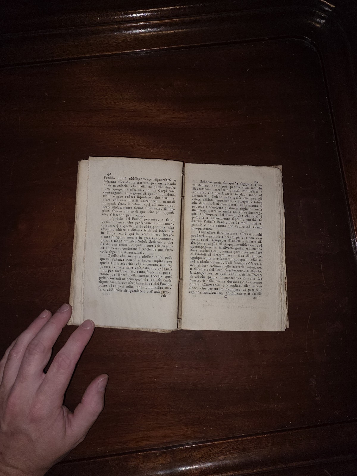 “The Theory of Fire” 1774 Rare Alchemy Florentine Text