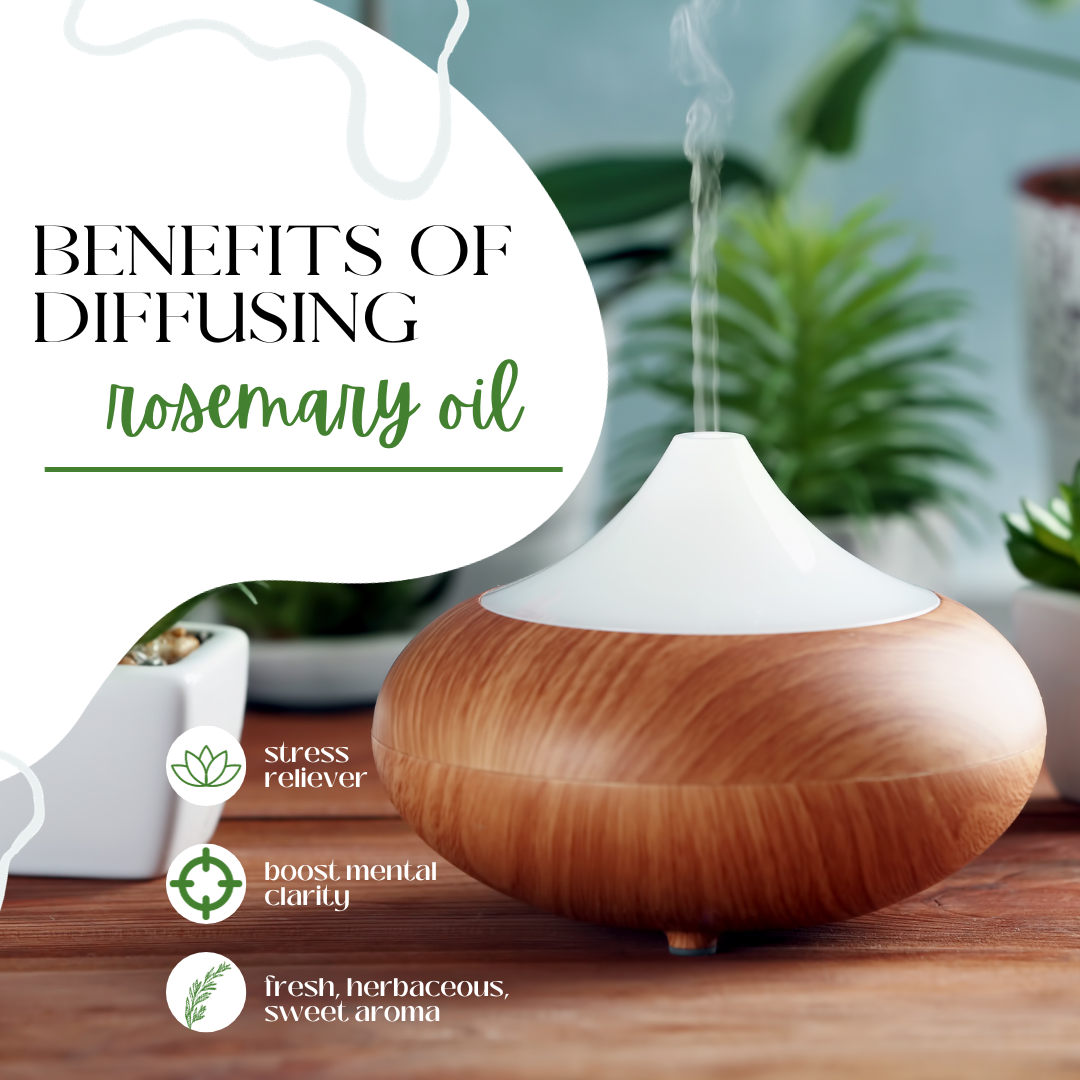 4 fl oz Rosemary Essential Oil (100% Pure & Natural) with 3 Free Droppers