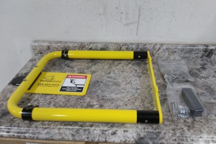 Erectastep 11792-R2 36 In Max Opening 22 In H Yellow Self Closing Safety Gate