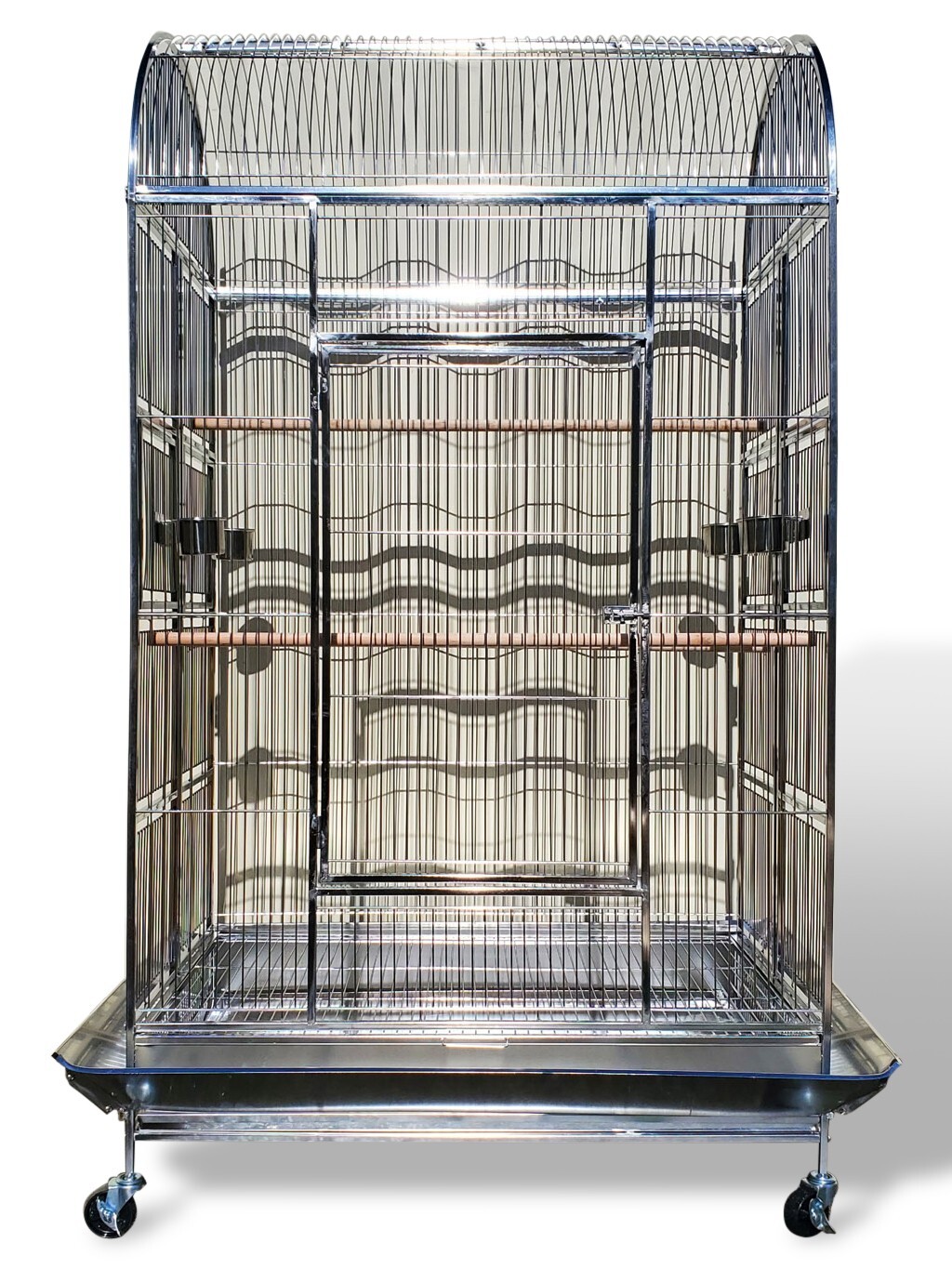 Large Indoor / Outdoor 50" x 36" x 76" Stainless Steel Bird / Amazon Parrot Cage