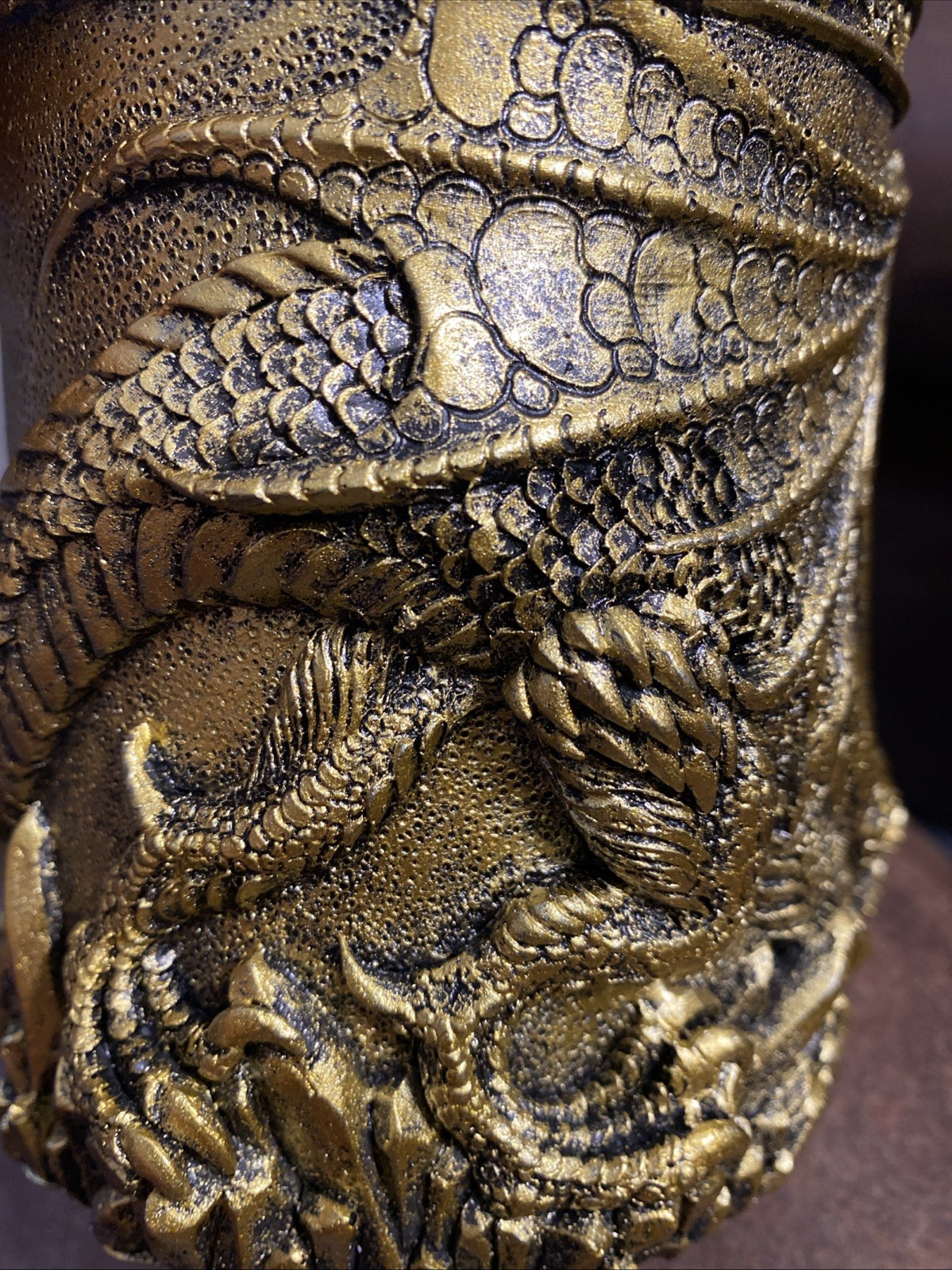 New Dungeon Dragon Jeweled Gemstone Sword Gold Drinking Mug Fantasy Mythical