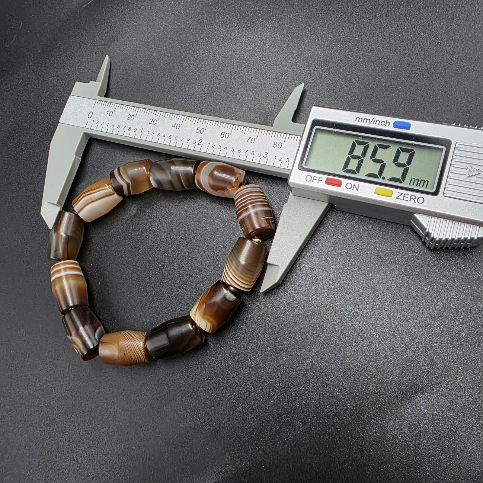 Antique Old Dzi Agate Tibetan Agate Beads Bracelet