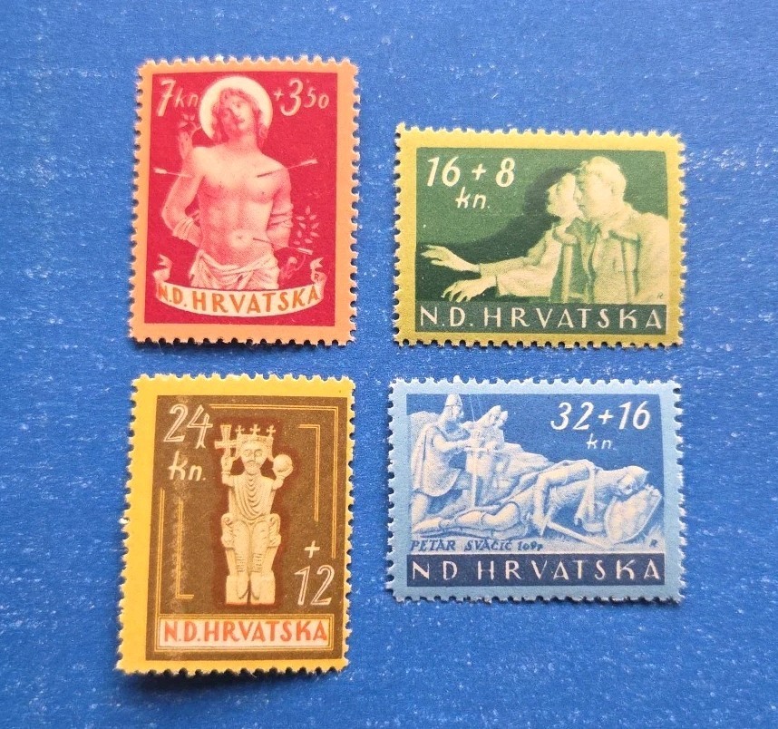 Croatia Stamps, Scott B56-B59 Complete Set MNH