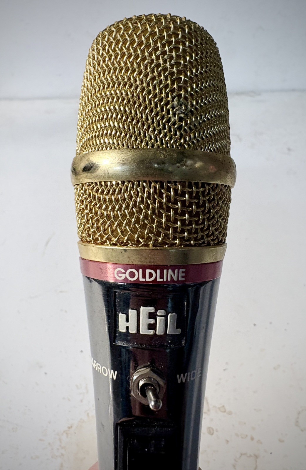 Heil " Gold Line "  GM-4 Microphone  HAM, CB, Push to talk, Dual capsule