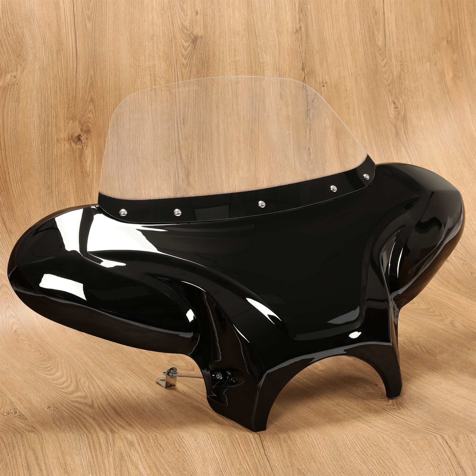 Universal Motorcycle Fairing Batwing Windshield w/Bracket For Harley Yamaha