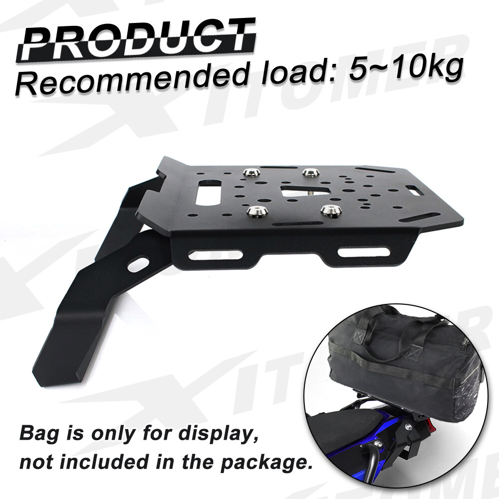 Rear Luggage Rack & Crash Bar Guard Fit For Yamaha Tenere 700 XTZ690 2019-2024