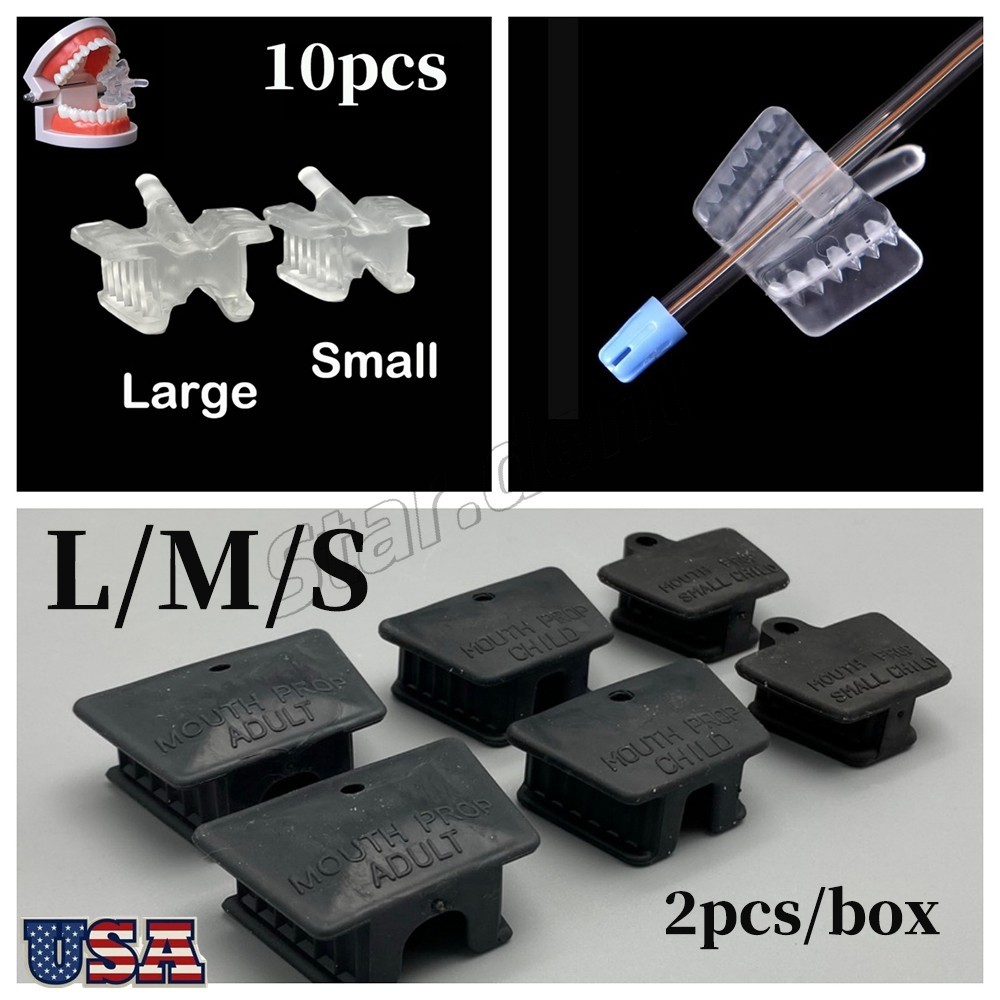 Dental Mouth Props Autoclavable Silicone Bite Block L/M/S Adult Kid Latex Free