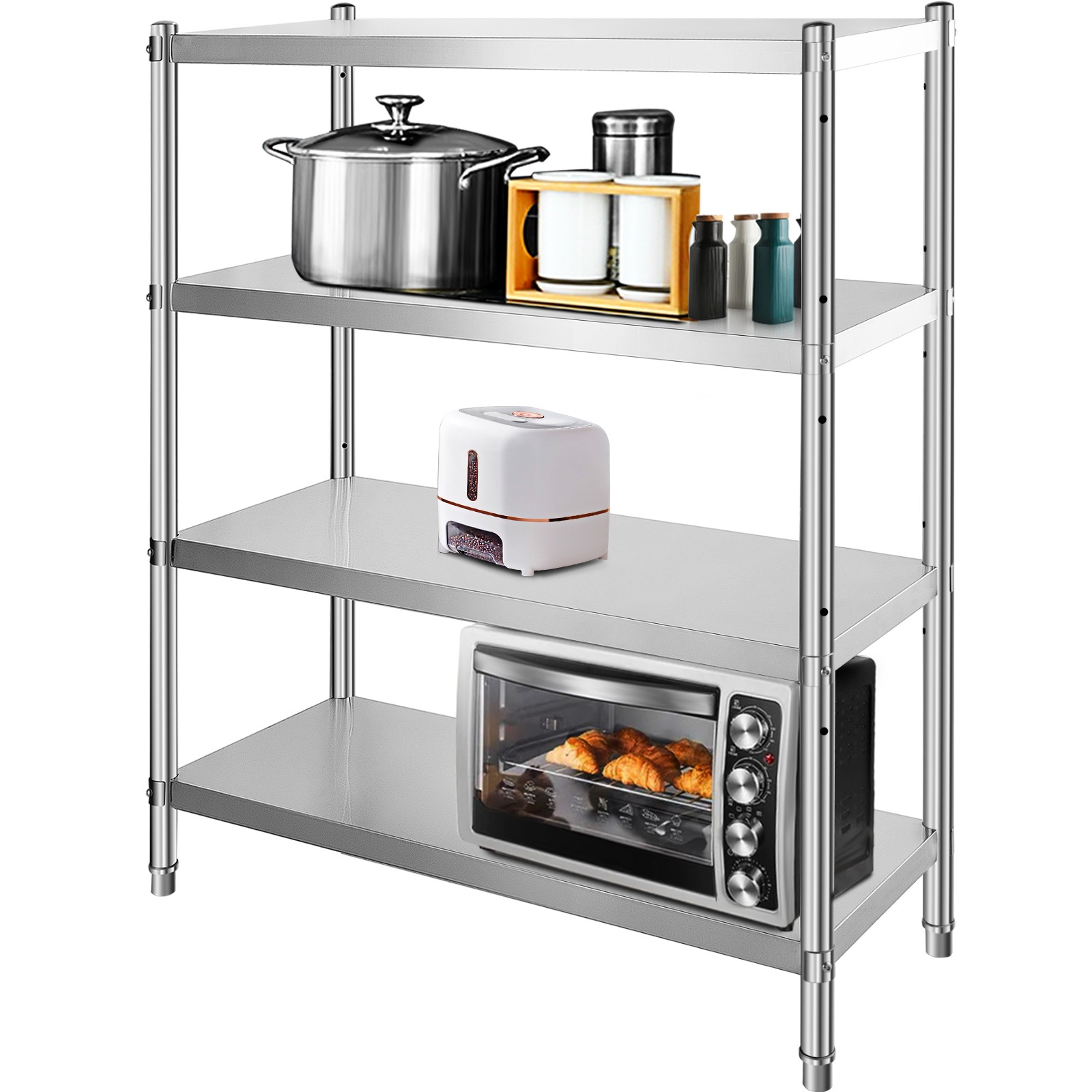 Stainless Steel Kitchen Shelf 48×58" Shelving Rack Shelves Rack Restaurant