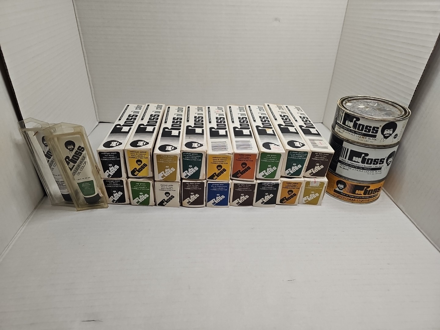 Lot Of 20 Bob Ross Oil Paint 5oz, 2 1.25oz, 2 Oil Paint 7/14oz, & More (NOS)