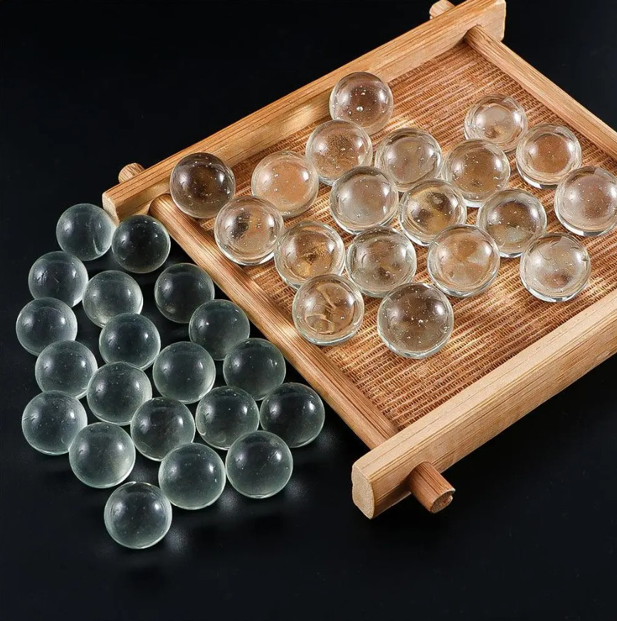20pcs Transparent Solid Glass Marbles 10/14/16mm Slingshot & Games - NEW