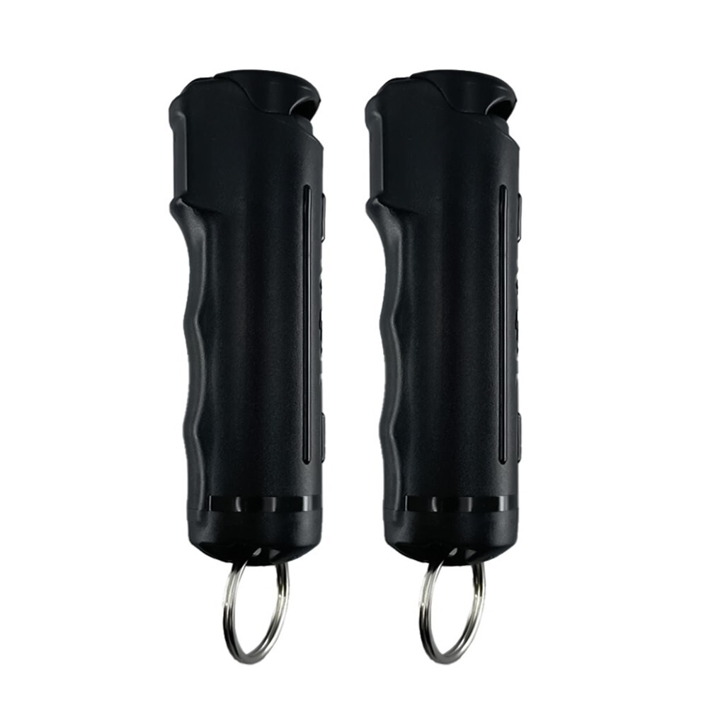Streetwise STICKY GEL Pepper Spray - 2 Pack 1/2oz Flip Top Keychain Self Defense