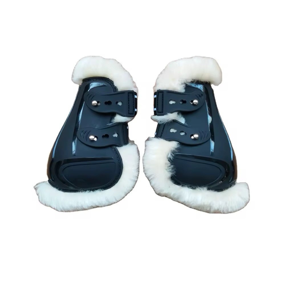 NEW Horse Tendón Boots with Full Australian Merino lambskin Set of 4