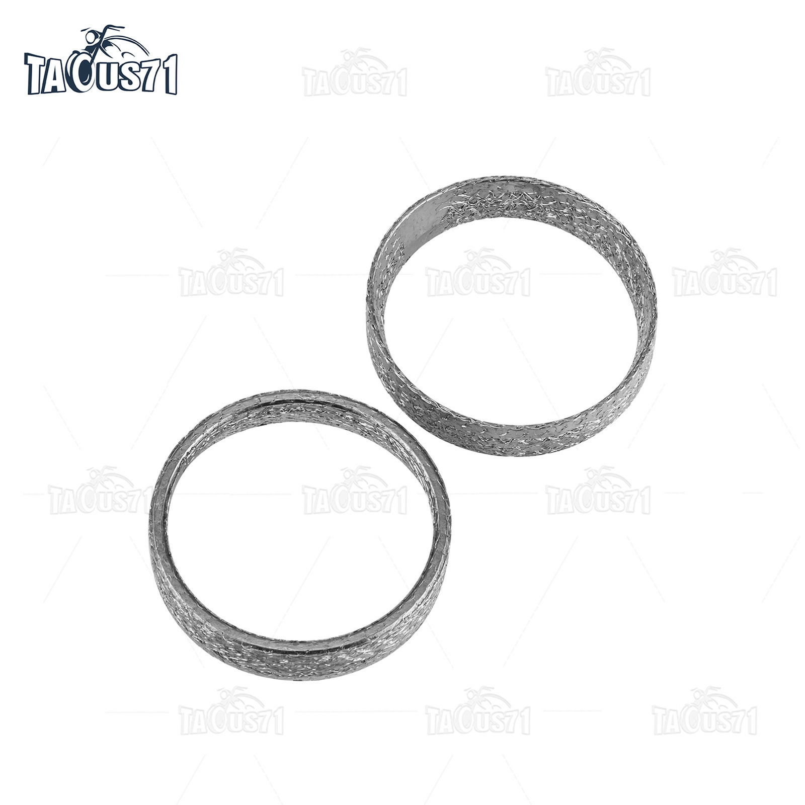 Pair Graphite Exhaust Gasket for Harley Big Twin and Sportster 84-UP