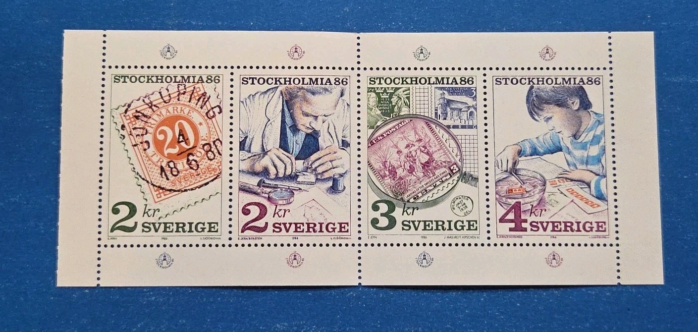 Sweden Stamps, Scott 1588a Complete Set MNH, Folded