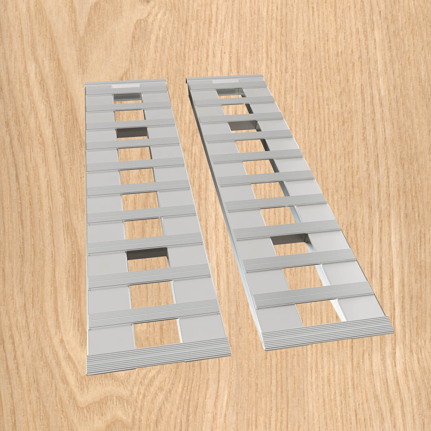 60/72/80" Aluminum Ramps 6000-7000 LBS For Truck Car Auto Trailer Ramps Hook End