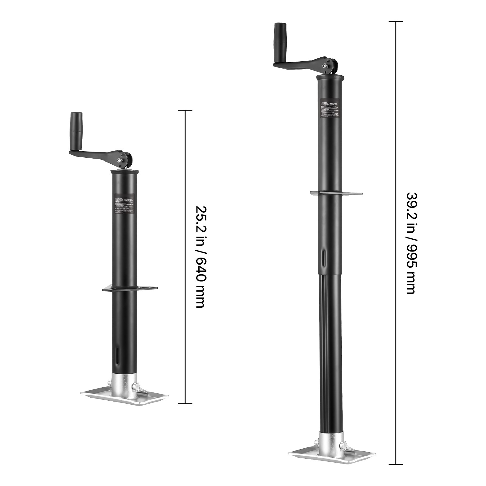 A Frame Trailer Jack Bolt on Trailer Tongue Jack 2000 lbs 15-inch Travel