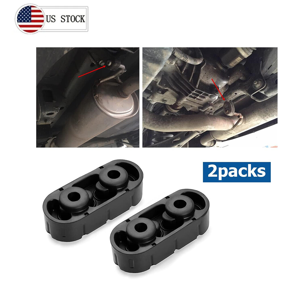 A Pair Fit GMC 99-17 Sierra 1500 2500 3500 Exhaust Hanger Insulator Mount Holder