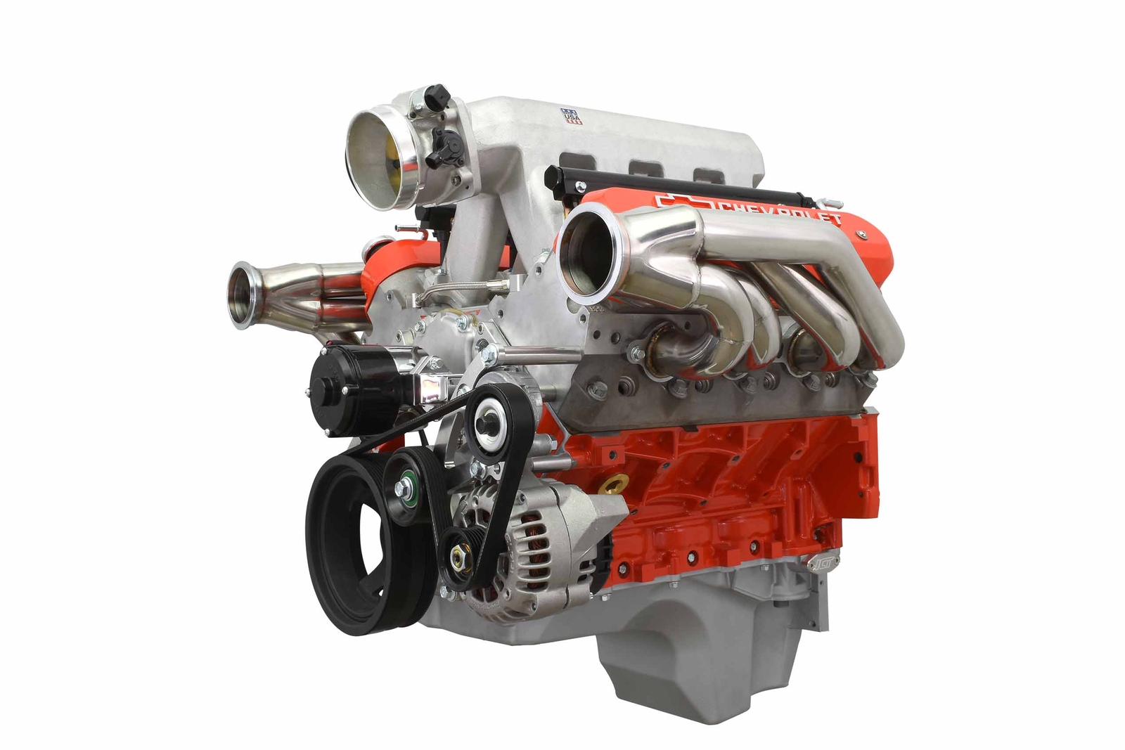 LS Low Mount Alternator Bracket for Electric Water Pump w/ Tensioner - Truck