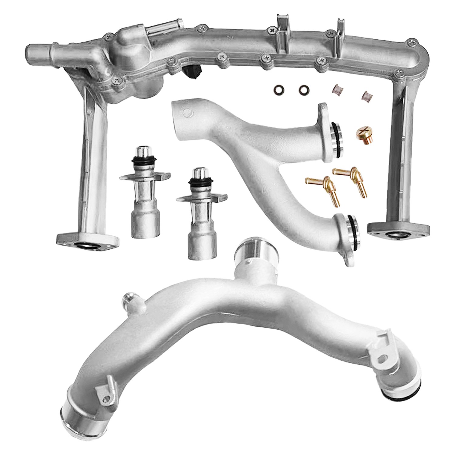 Upgraded Metal Coolant Water Pipe System Kit For Land Rover Jaguar 3.0 V6 5.0 V8