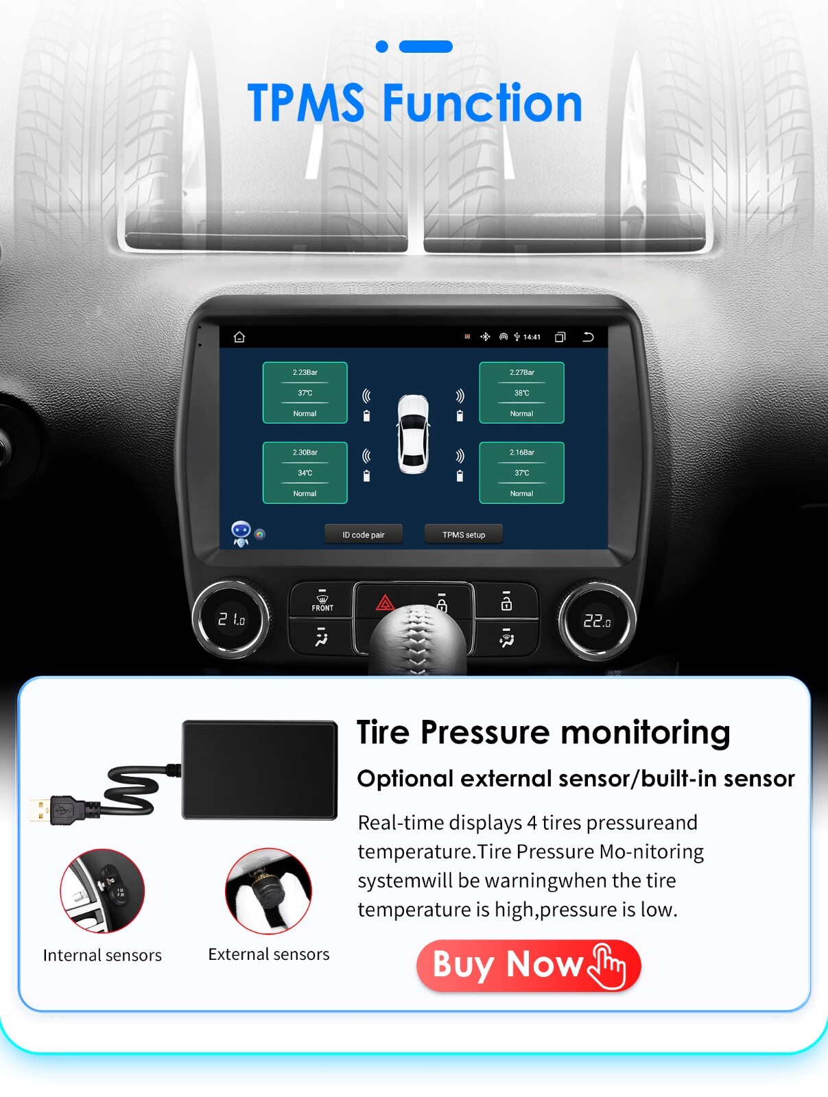 For Chevrolet Camaro 2010-2015 Android14 Radio Stereo FM Apple Carplay GPS Navi