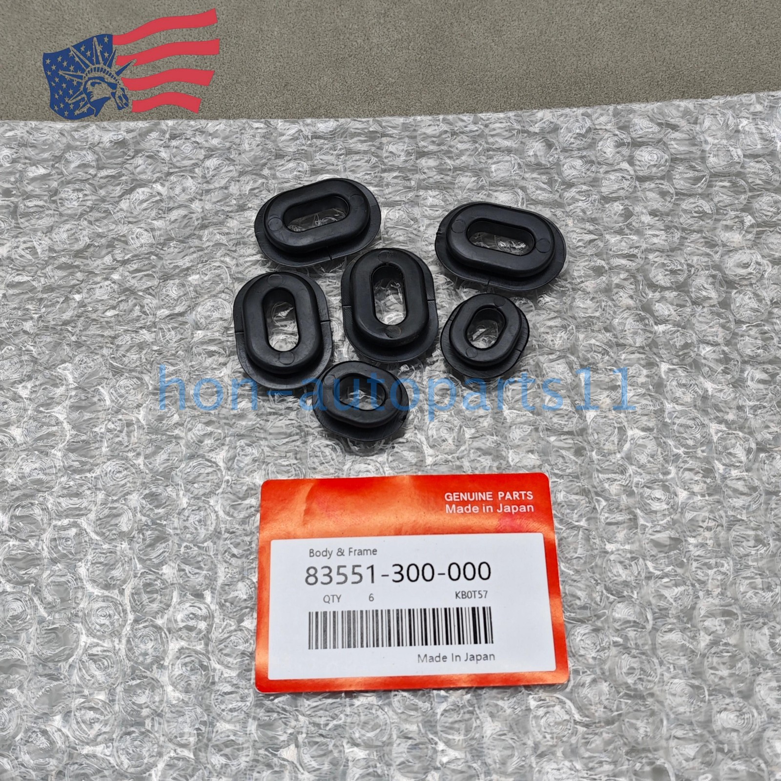 OEM! 6X Side Cover Rubber Grommets 83551-300-000 For Honda CB350/450/500/550/650