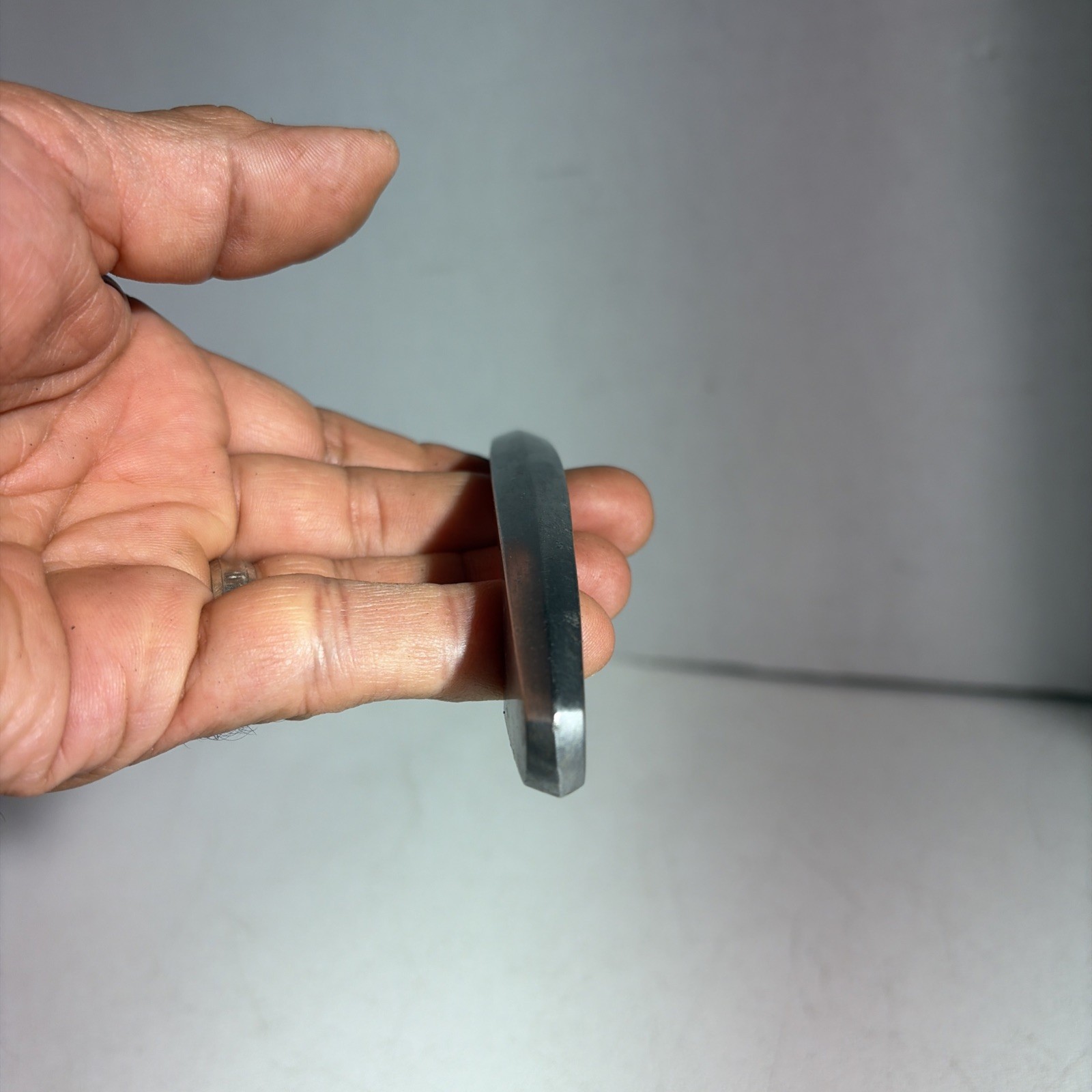 Vintage Mid Century Modern Single Silver Tone Metal Drawer Pull Handle