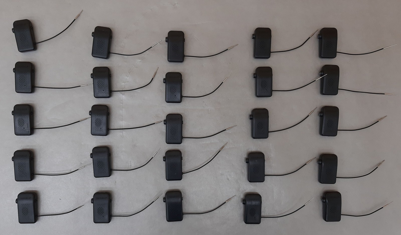 Qty/25 Sekura Dual AM/RF Mini LynxLoc CX 2-Alarm w/ 3.5" Lanyard Black Superlock