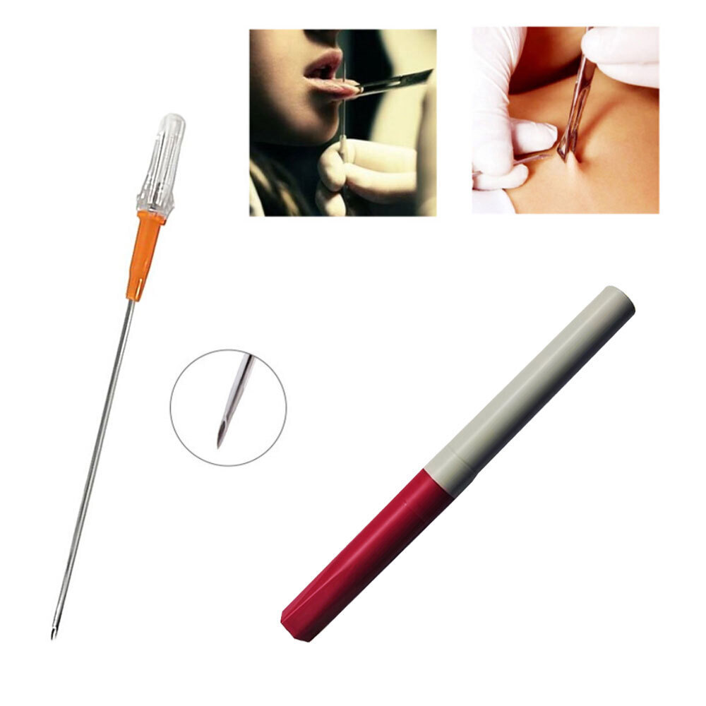 2pcs Rescue Tension Pneumothorax Needle Chest Decompression EDC First Aid 14G